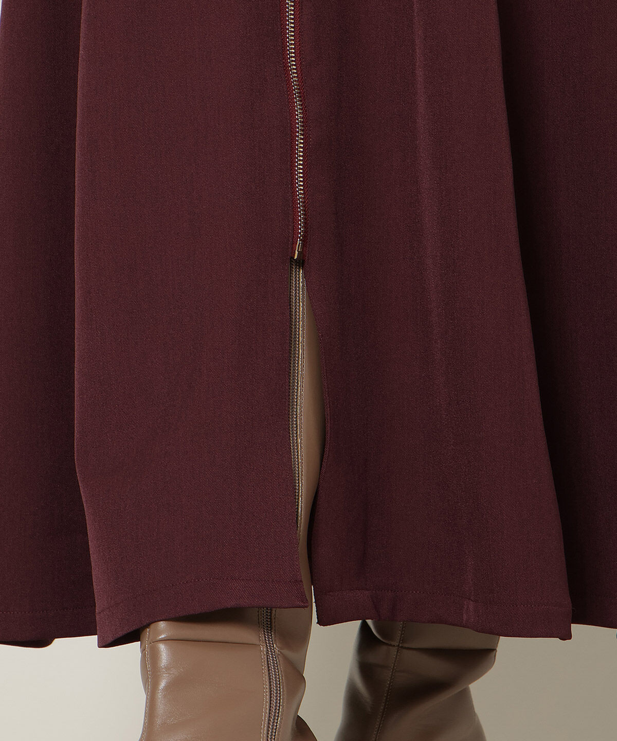 WILLSELECTION「ZIPデザインフレアジャンスカ」|ワンピース|