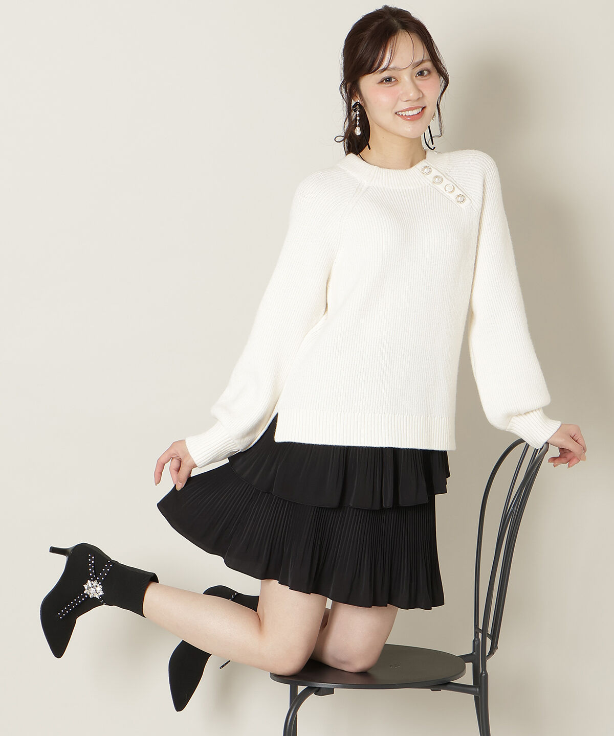 WILLSELECTION「アソートボタンデザインニット」|ニット・セーター|