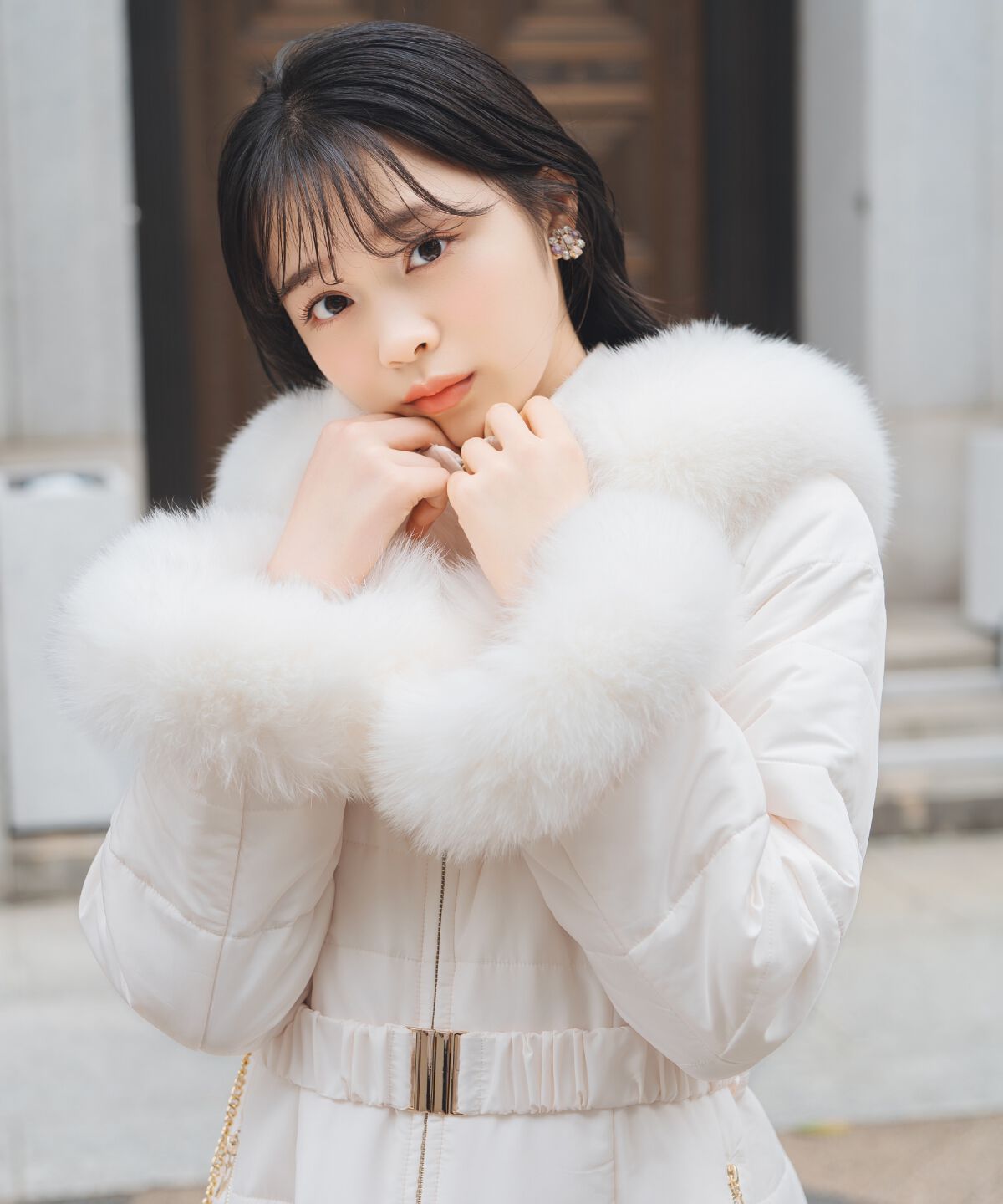 WILLSELECTION「フォックスファーキルティングフレアコート」|その他|