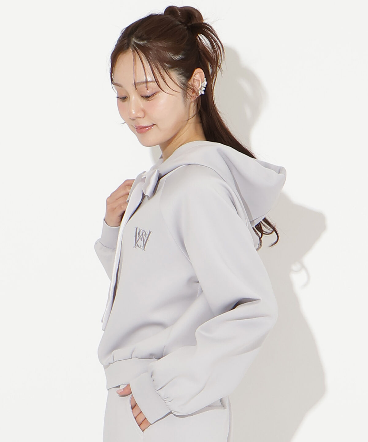 WILLSELECTION「リボンスウェットフーディー」|パーカー|