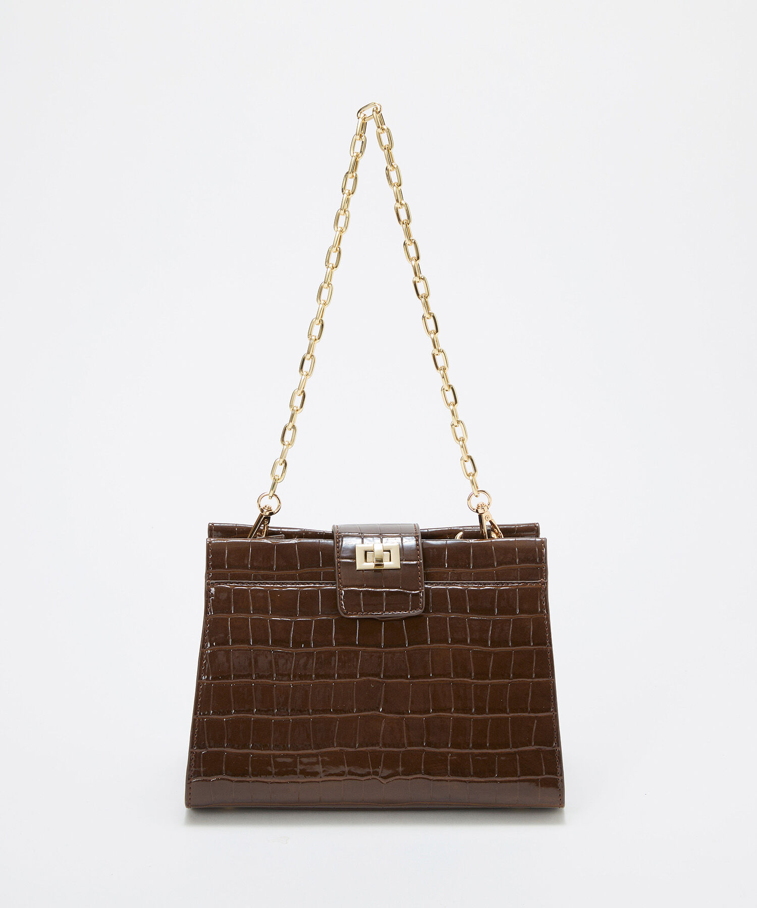 TOPKAPI TREASURE「【TREASURE TOPKAPI】クロコ エナメル 2way ハンドバッグ」|トートバッグ|