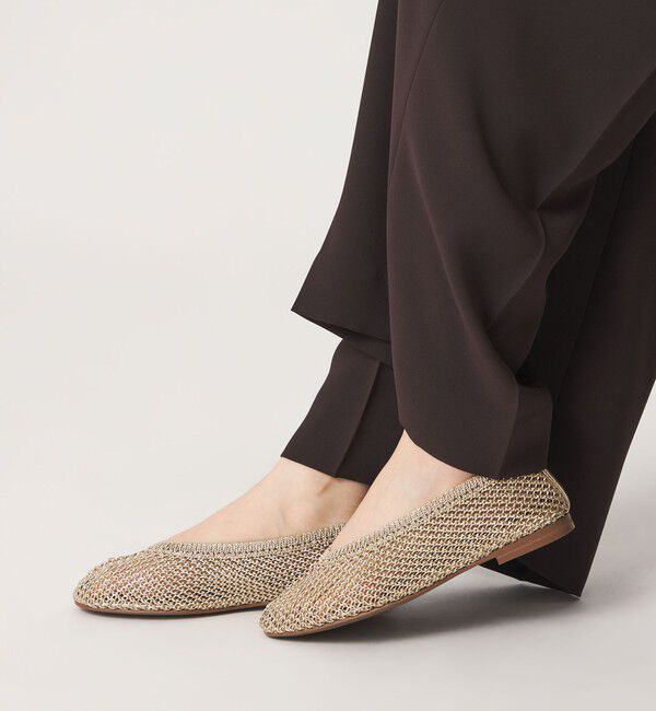 ODETTE E ODILE「【WEB限定】メタリックニット フラット10■」|パンプス|