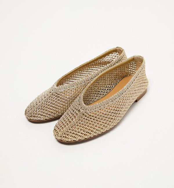 ODETTE E ODILE「【WEB限定】メタリックニット フラット10■」|パンプス|