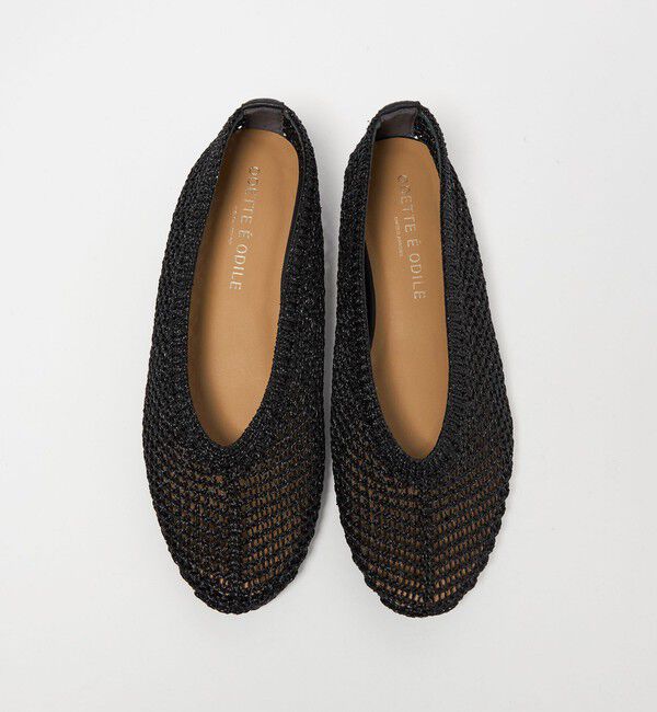 ODETTE E ODILE「【WEB限定】メタリックニット フラット10■」|パンプス|