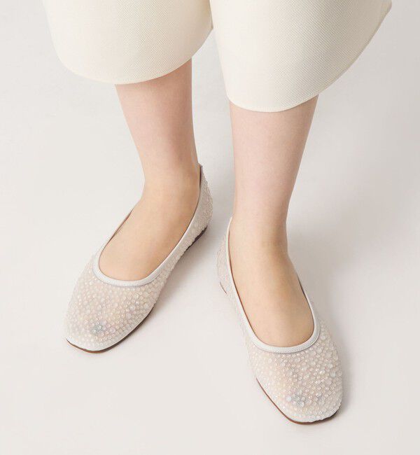 ODETTE E ODILE「クリアビジューチュール フラット10&uarr;」|パンプス|