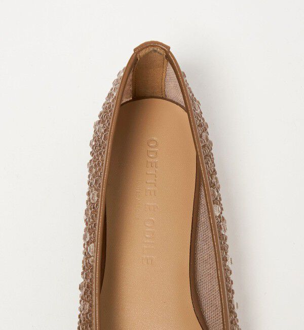 ODETTE E ODILE「クリアビジューチュール フラット10&uarr;」|パンプス|