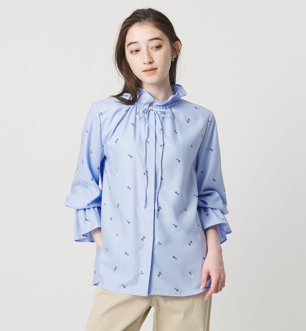 UNITED ARROWS「フリルカラー フレアスリーブ ブラウス」|シャツ・ブラウス|その他9