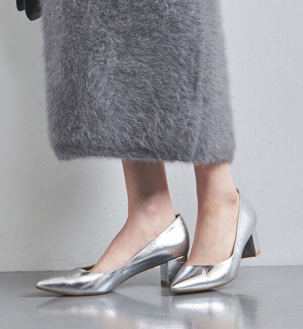 UNITED ARROWS「ポインテッドトゥ チャンキーパンプス」|パンプス|