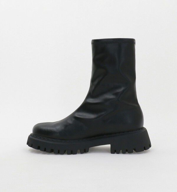 UNITED ARROWS「ストレッチ レインブーツ」|レインシューズ|BLACK