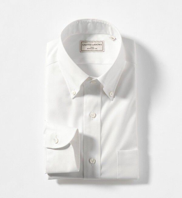 UNITED ARROWS「イージーケア AG ロイヤルオックス ボタンダウン シャツ ―抗菌防臭―」|シャツ・ブラウス|WHITE