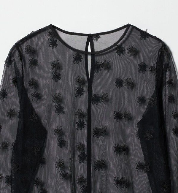 UNITED ARROWS「チュールフラワー カットソー ‐ウォッシャブル‐」|Tシャツ・カットソー|