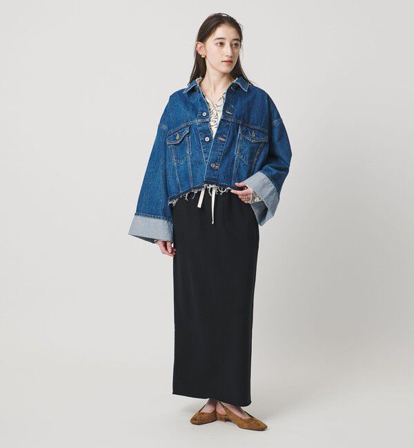 UNITED ARROWS「＜SACRA＞スウェット Iラインスカート」|スカート|