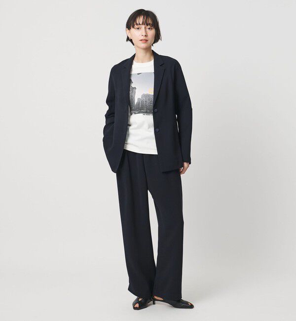 UNITED ARROWS「COMFY ストレート イージーパンツ ‐防汚 UVカット ウォッシャブル‐」|スラックス|