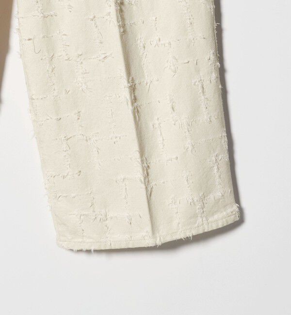 UNITED ARROWS「ジャガード タック ワイドパンツ ‐ウォッシャブル‐」|チノ|