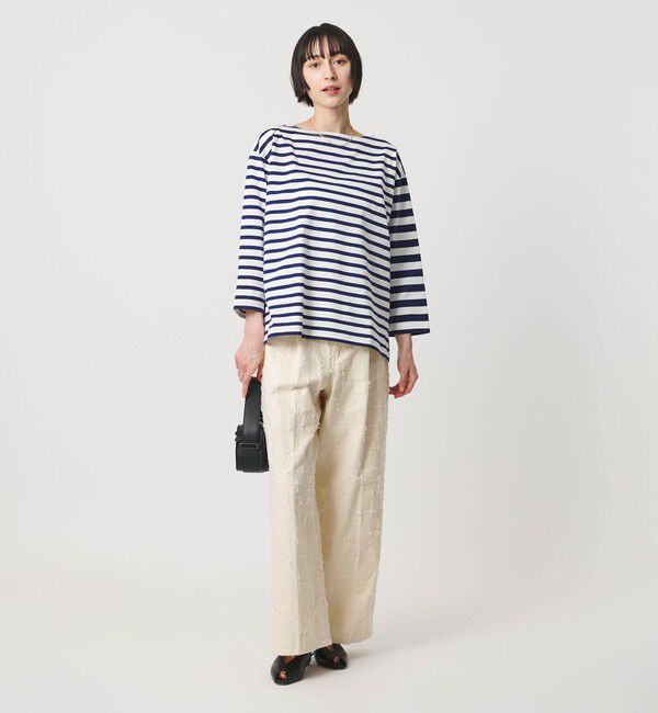 UNITED ARROWS「ジャガード タック ワイドパンツ ‐ウォッシャブル‐」|チノ|