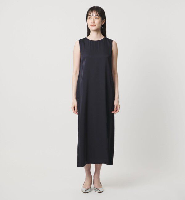 UNITED ARROWS「チュール サテン コンビ ワンピース」|ワンピース|