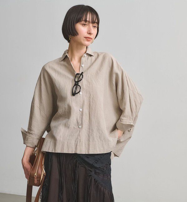 UNITED ARROWS「リネン ドルマン シャツ ‐ウォッシャブル‐」|シャツ・ブラウス|
