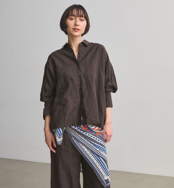 UNITED ARROWS「リネン ドルマン シャツ ‐ウォッシャブル‐」|シャツ・ブラウス|