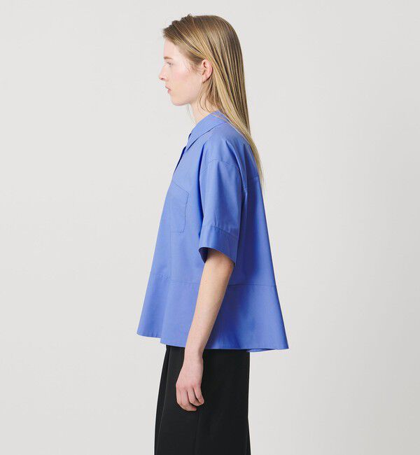 AEWEN MATOPH「＜AEWEN MATOPH＞ペプラムショートスリーブシャツ ウォッシャブル」|シャツ・ブラウス|