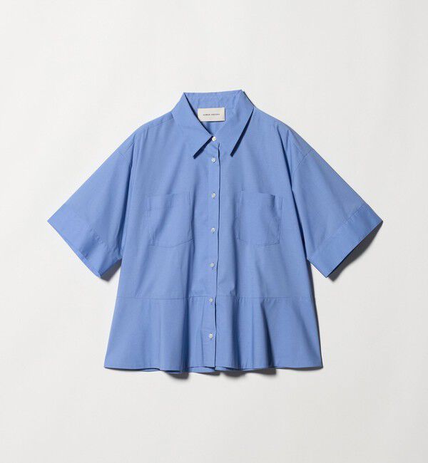 AEWEN MATOPH「＜AEWEN MATOPH＞ペプラムショートスリーブシャツ ウォッシャブル」|シャツ・ブラウス|