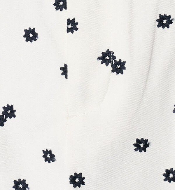 UNITED ARROWS「エンブロイダリー フラワー スリム テーパードパンツ ‐ウォッシャブル‐」|チノ|