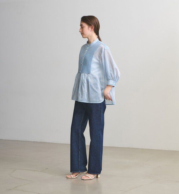 UNITED ARROWS「シルキー ピンタック ブラウス ‐ウォッシャブル‐」|シャツ・ブラウス|