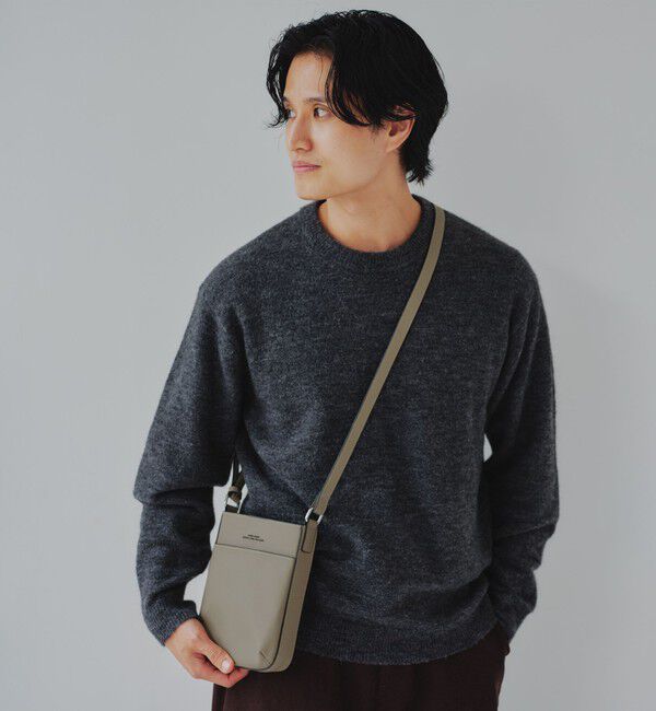 UNITED ARROWS green label relaxing「CIBO レザーライク ミニ ショルダーバッグ」|ショルダー・メッセンジャー|BEIGE