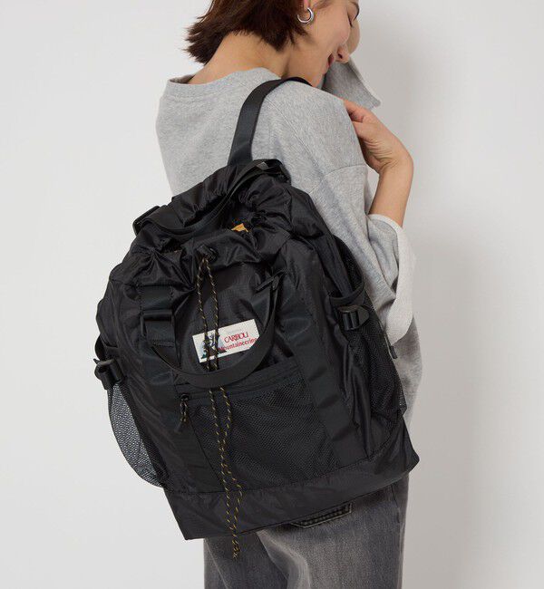 UNITED ARROWS green label relaxing「＜CARIBOU MOUNTAINEERING＞パッカブル バッグ」|リュック|BLACK