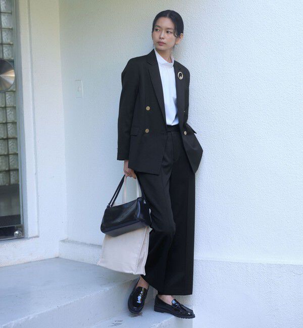 UNITED ARROWS green label relaxing「［size SHORT/TALLあり］Greed グリード ストレート パンツ ウォッシャブル」|スラックス|NAVY