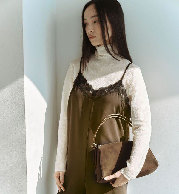 UNITED ARROWS green label relaxing「＜SEASONAL COLLECTION＞ハイゲージ シアー タートル プルオーバー ウォッシャブル」|ニット・セーター|OFF WHITE