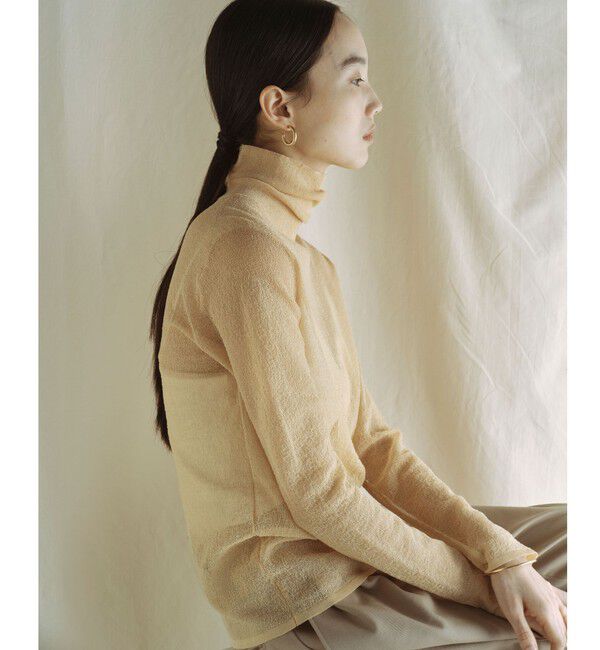 UNITED ARROWS green label relaxing「＜SEASONAL COLLECTION＞ハイゲージ シアー タートル プルオーバー ウォッシャブル」|ニット・セーター|SHERBET