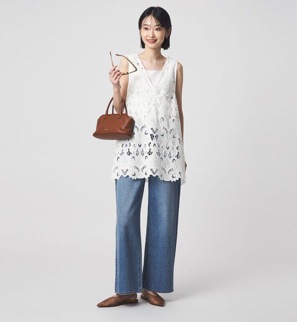 UNITED ARROWS green label relaxing「レース ノースリーブ ブラウス」|シャツ・ブラウス|