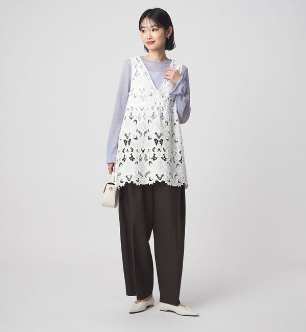 UNITED ARROWS green label relaxing「レース ノースリーブ ブラウス」|シャツ・ブラウス|