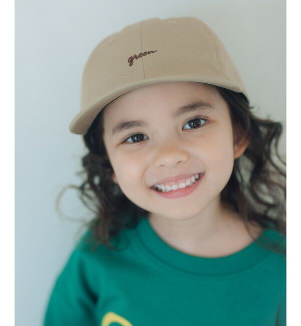 UNITED ARROWS green label relaxing「green ロゴキャップ / キッズ  」|キャップ・キャスケット|BEIGE