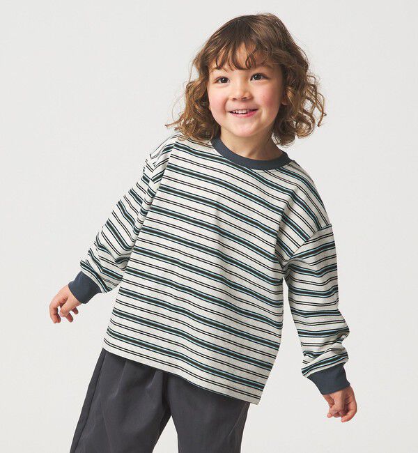 UNITED ARROWS green label relaxing「マルチボーダー Tシャツ / キッズ  100cm-160cm」|Tシャツ・カットソー|