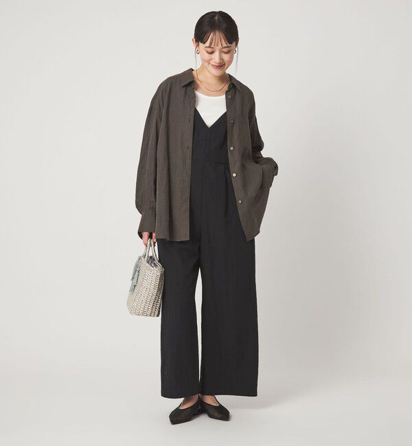 UNITED ARROWS green label relaxing「【結論シリーズ】リネン2WAYシャツ［size SHORTあり］」|シャツ・ブラウス|