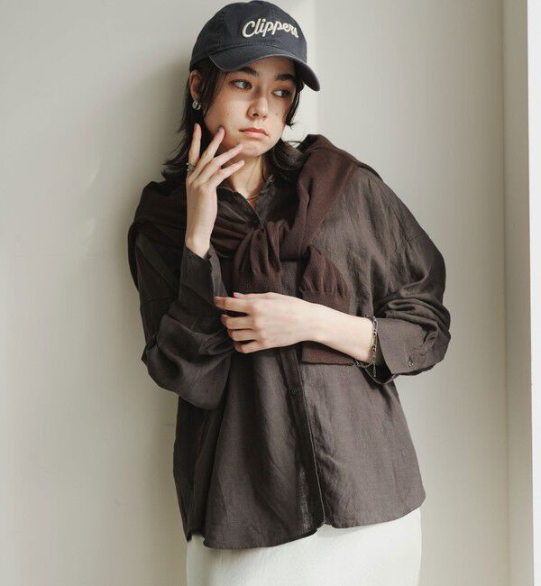 UNITED ARROWS green label relaxing「【結論シリーズ】リネンバランスシャツ［size SHORTあり］」|シャツ・ブラウス|