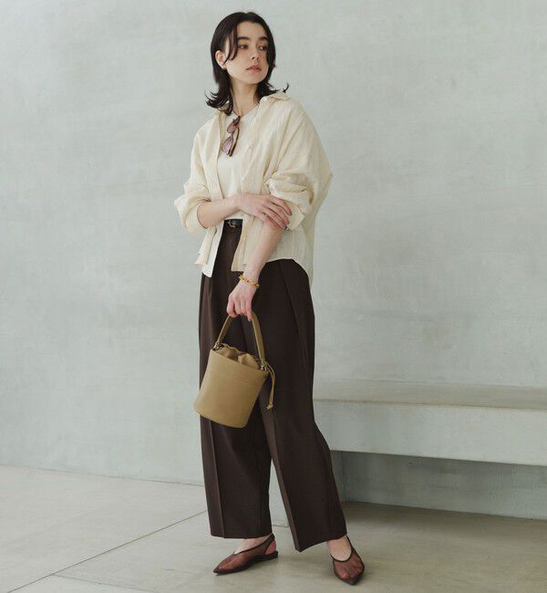 UNITED ARROWS green label relaxing「【結論シリーズ】リネンバランスシャツ［size SHORTあり］」|シャツ・ブラウス|