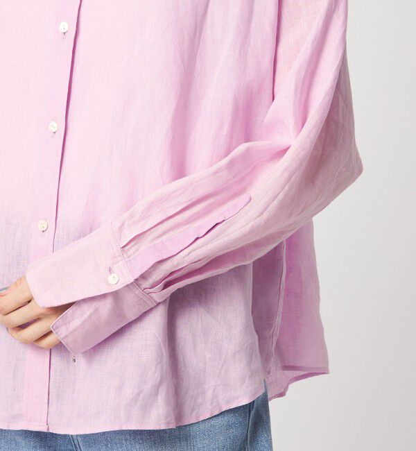 UNITED ARROWS green label relaxing「【結論シリーズ】リネンバランスシャツ［size SHORTあり］」|シャツ・ブラウス|