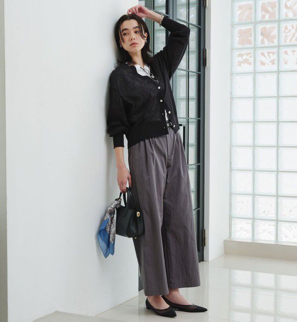 UNITED ARROWS green label relaxing「【結論シリーズ】ビューティーネック2WAYカーデ ウォッシャブル」|カーディガン|