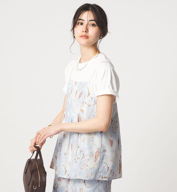 UNITED ARROWS green label relaxing「マーブル プリント キャミソール」|キャミソール|