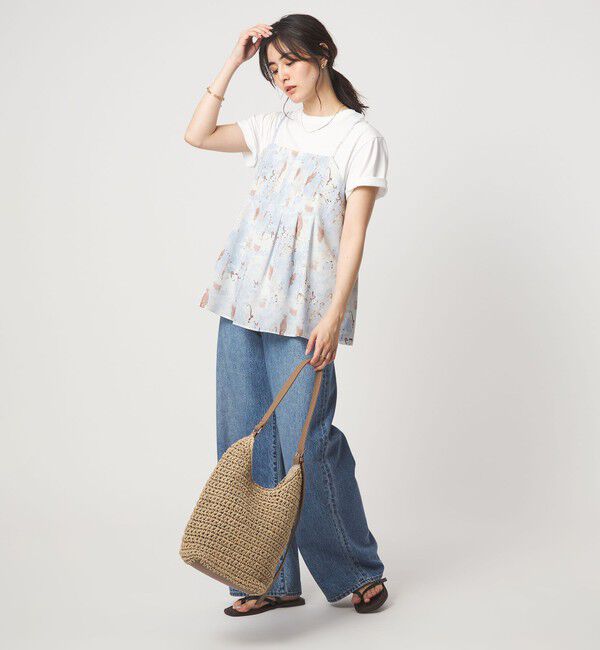 UNITED ARROWS green label relaxing「マーブル プリント キャミソール」|キャミソール|