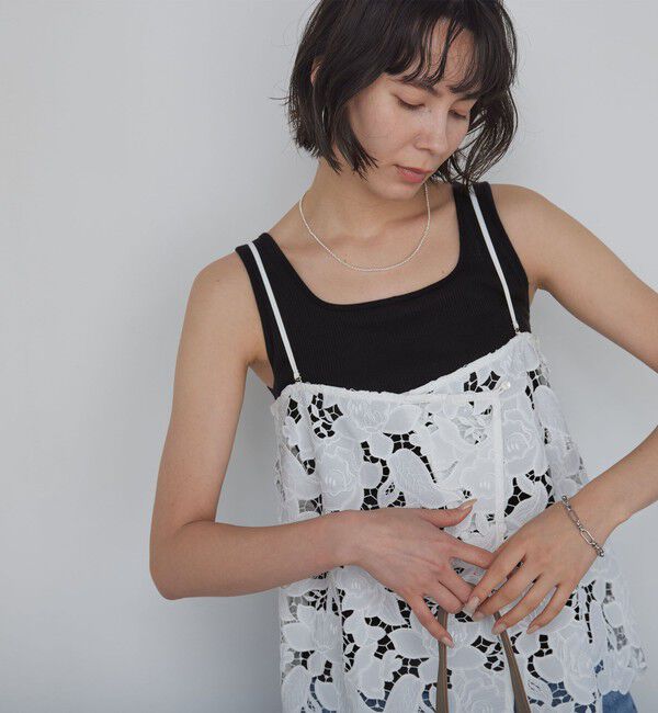 UNITED ARROWS green label relaxing「デコルテタンクトップ / カップインナー」|タンクトップ|