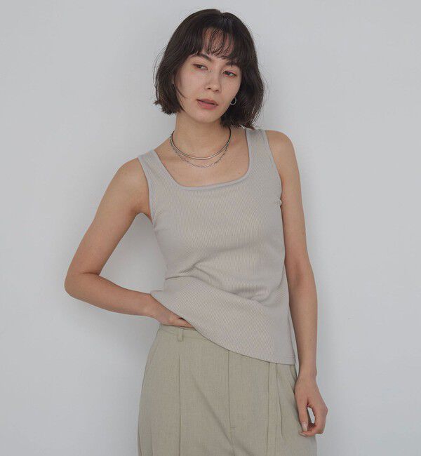 UNITED ARROWS green label relaxing「デコルテタンクトップ / カップインナー」|タンクトップ|