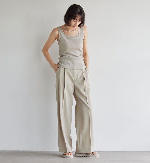 UNITED ARROWS green label relaxing「デコルテタンクトップ / カップインナー」|タンクトップ|