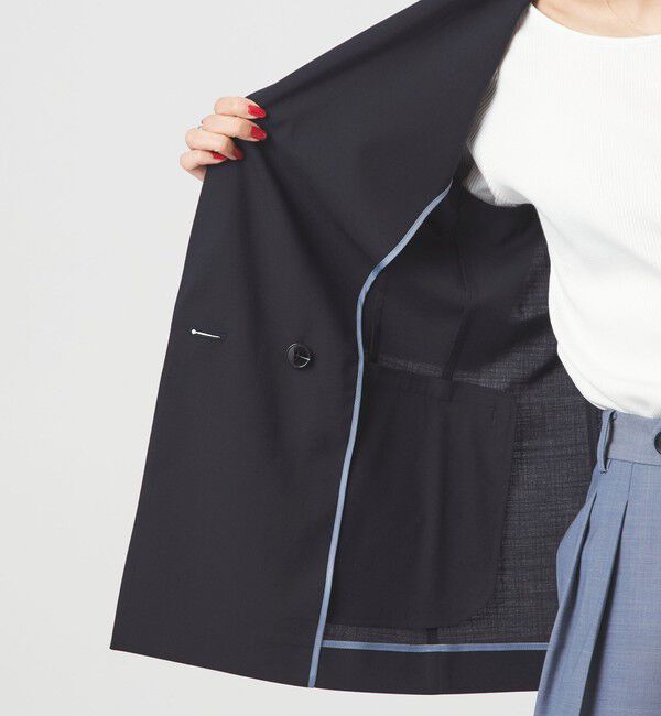 UNITED ARROWS green label relaxing「［size SHORTあり］ライト カチリラ ダブルジャケット」|テーラードジャケット|