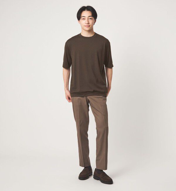 UNITED ARROWS green label relaxing「ウールナイロン テーラード クルーネック Tシャツ ウールT」|Tシャツ・カットソー|