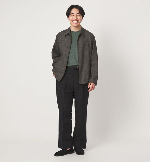 UNITED ARROWS green label relaxing「ウールナイロン テーラード クルーネック Tシャツ ウールT」|Tシャツ・カットソー|