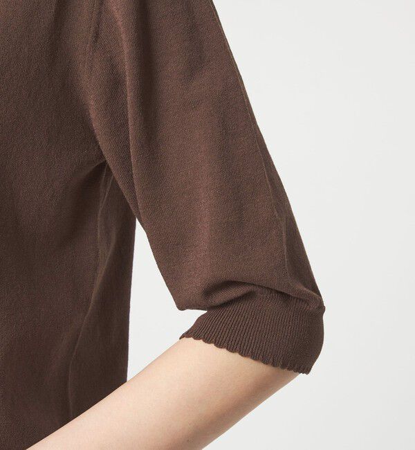 UNITED ARROWS green label relaxing「フリル ポロニット」|ニット・セーター|