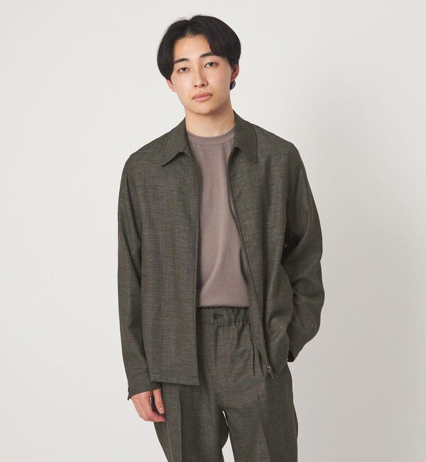 UNITED ARROWS green label relaxing「TW リネン ブルゾン」|ブルゾン・スタジャン|DK.GREEN